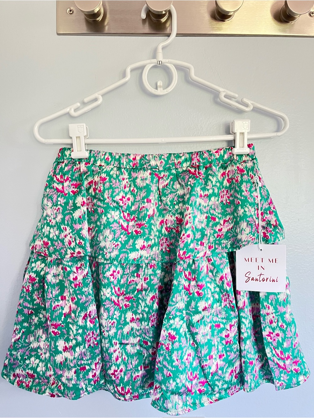 Meet Me In Santorini Ruffle Skirt